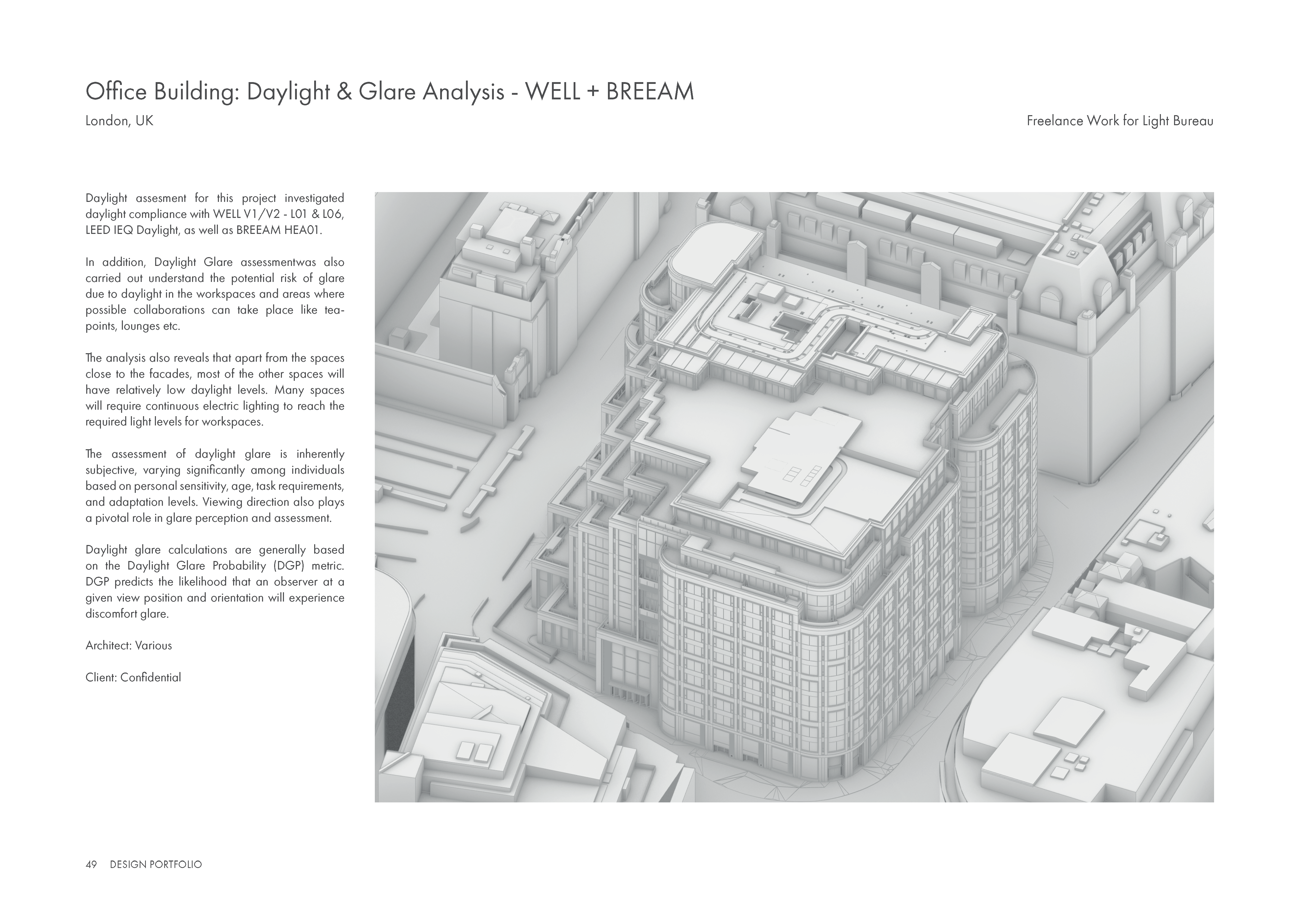 Office Building: Daylight & Glare Analysis — WELL + BREEAM — image 1